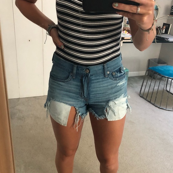 high waisted festival shorts